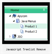 Javascript Treelist Remove Create Vertical Menubar Tree