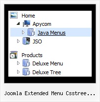 Joomla Extended Menu Csstree Tutorial Tree Navigation Menu Drop Sample