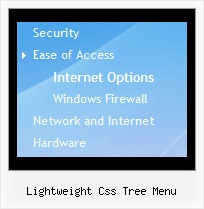 Lightweight Css Tree Menu Menu Tree Relative Position