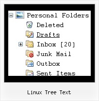 Linux Tree Text Popup Tree Menu