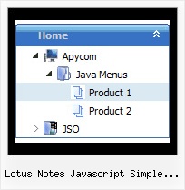 Lotus Notes Javascript Simple Treeview Dynamic Tree Array Drop Down