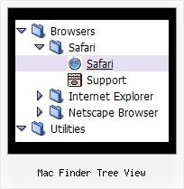 Mac Finder Tree View Tree Navigation Menu Example