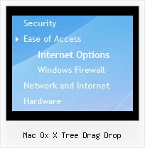 Mac Ox X Tree Drag Drop Tree Rollover Dropdown Menu