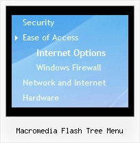 Macromedia Flash Tree Menu Tree Drop Menu Mouseover