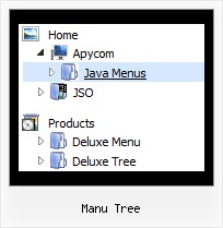 Manu Tree Dynamic Dropdown Menu Tree