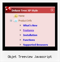 Objet Treeview Javascript Tree Popup Menu Maker