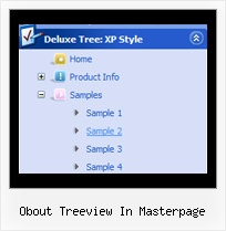 Obout Treeview In Masterpage Floating Menu Sample Tree