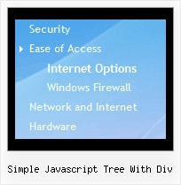 Simple Javascript Tree With Div Sliding Tree Menu