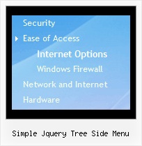 Simple Jquery Tree Side Menu Menu Drop Down Tree