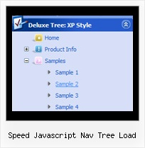 Speed Javascript Nav Tree Load Hide Menu Bar Tree