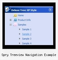 Spry Treeview Navigation Example Tree Simple Menu