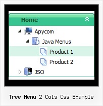 Tree Menu 2 Cols Css Example Top Menu Tree Source