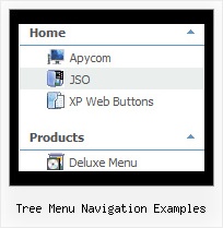 Tree Menu Navigation Examples Simple Tree Folding Tree Menu
