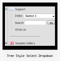Tree Style Select Dropdown Hiding Browser Menubar From Tree