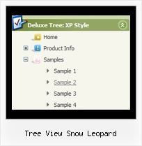Tree View Snow Leopard Tree And Drag And Folder