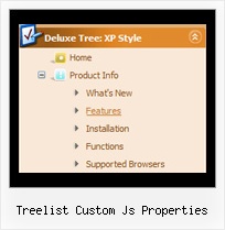 Treelist Custom Js Properties Menu Desplegable Con Tree
