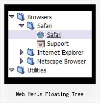 Web Menus Floating Tree Tree Mouse Over Examples