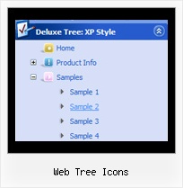 Web Tree Icons Tree Cascading Mouseover Menus