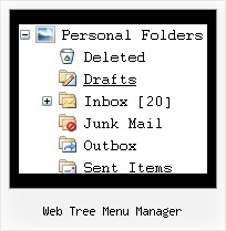 Web Tree Menu Manager Submenu Javascript Tree