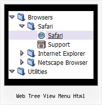 Web Tree View Menu Html Tree Expanding Menu