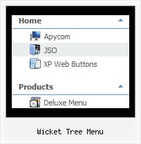 Wicket Tree Menu Tree Text Transparency