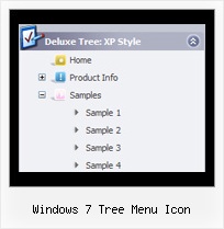 Windows 7 Tree Menu Icon Vertical Tree Expanding Menus