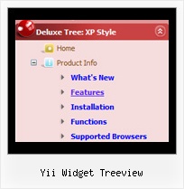 Yii Widget Treeview Menu Tree Down