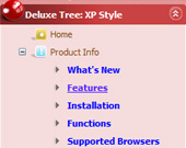 Down Menu Tree Example Web Tree