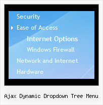 Ajax Dynamic Dropdown Tree Menu Javascript Horizontal Tree Menu