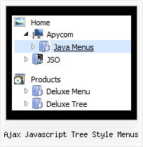 Ajax Javascript Tree Style Menus Multiple Drop Down Menus Tree