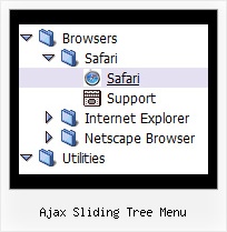 Ajax Sliding Tree Menu Drop Down Tree Menu
