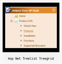 Asp Net Treelist Treegrid Tree Menubar