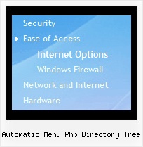 Automatic Menu Php Directory Tree Menu Tree Onmouseover