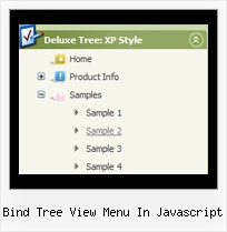 Bind Tree View Menu In Javascript Tree Cascade Menu