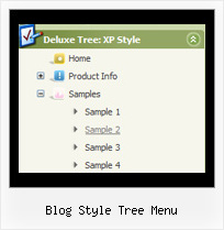 Blog Style Tree Menu Menu Popup Tree