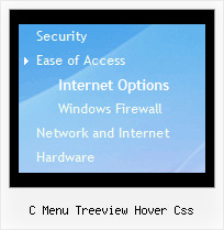 C Menu Treeview Hover Css Tree Mouseover Dropdown