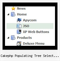Cakephp Populating Tree Select Boxes Tree Rollover Drop Down