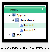 Cakephp Populating Tree Select Boxes Menu Tree View Html