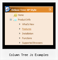 Column Tree Js Examples Tree Floating Menu Example