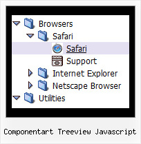 Componentart Treeview Javascript Vertical Expand Menu Tree