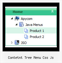 Contetnt Tree Menu Css Js Tree Tutorial Menu Bar Horizontal