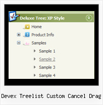Devex Treelist Custom Cancel Drag Tree Menus Vertical