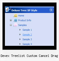 Devex Treelist Custom Cancel Drag Generator Javascript Tree