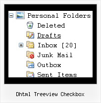 Dhtml Treeview Checkbox Vertical Expand Menu Tree