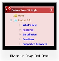 Dtree Js Drag And Drop Menu Web Tree