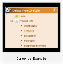 Dtree Js Example Tree Scrolling Menus