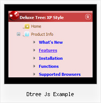Dtree Js Example Tree Submenu Samples