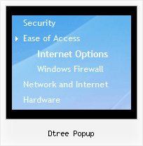 Dtree Popup Tree View Horizontal Navigation