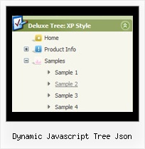 Dynamic Javascript Tree Json Tree Drop Down Menu Bar