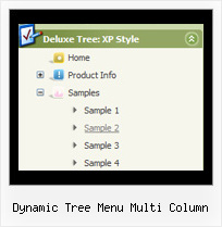 Dynamic Tree Menu Multi Column Tree Drop Shadow
